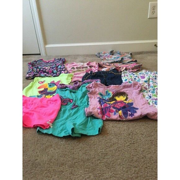 Clothing Lot of 15 Pieces Toddler Girls Mixed Items Summer & Spring Size 4T - Picture 8 of 12